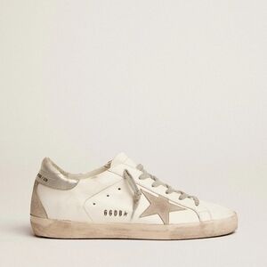 Golden Goose Shoes | Golden Goose Superstar White/Silver Size